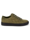 Greats Men's Royale Quilted Lace-up Sneakers In Cargo