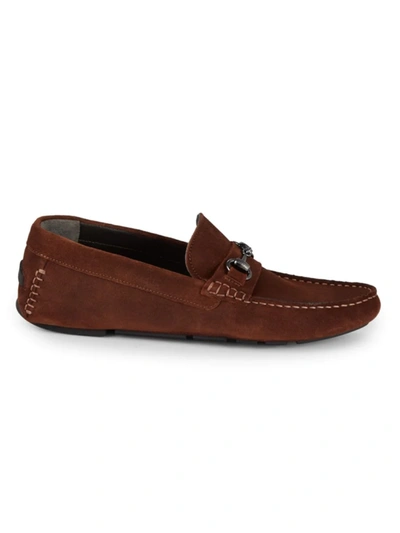 To Boot New York Men's Men's San Bit Leather Driving Loafers In Suede Sigaro