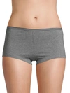 Ava & Aiden Women's Stretch Cotton Boyshorts In Medium Grey