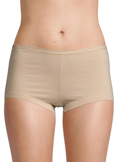 Ava & Aiden Women's Stretch Cotton Boyshorts In Nude