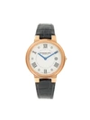 RAYMOND WEIL WOMEN'S JASMINE ROSE GOLDTONE STAINLESS STEEL & DIAMOND LEATHER-STRAP WATCH