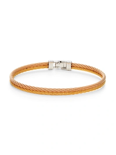 Alor Women's Two Tone Stainless Steel Cable Bracelet In Yellow