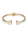 EYE CANDY LA WOMEN'S LUXE ROSE GOLDTONE, TITANIUM & CRYSTAL CUFF BRACELET