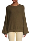 Free People Women's Found My Friend Pullover Sweater In Green