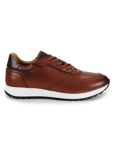 To Boot New York Men's Zander Lace-up Suede Sneakers In Cognac