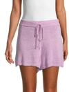 Allison New York Women's Textured Knit Shorts In Lavender