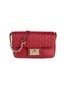 Karl Lagerfeld Women's Mini Agyness Leather Crossbody Bag In Classic Red