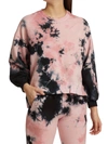 ELECTRIC & ROSE WOMEN'S NEIL TIE-DYE HIGH-LOW SWEATSHIRT