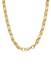 Anthony Jacobs Men's 18k Goldplated Stainless Steel Bicycle Chain Necklace/24" In Neutral