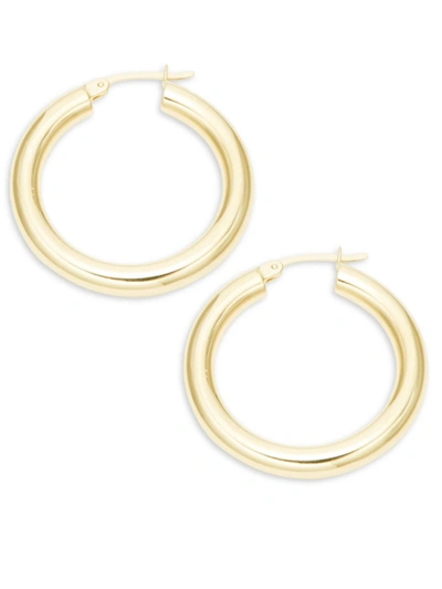 Saks Fifth Avenue Women's 14k Yellow Gold Hoop Earrings/1.25"