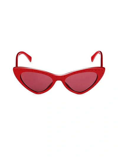 Moschino 52mm Studded Cat Eye Sunglasses