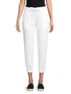 Monrow Women's Paperbag Waist Pants In White