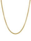 Saks Fifth Avenue Women's Basic 18k Goldplated Sterling Silver Round Box Chain Necklace/22" In Silver