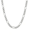 Saks Fifth Avenue Made In Italy Men's Basic Sterling Silver Figaro Chain Necklace In Silver