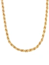 SAKS FIFTH AVENUE MADE IN ITALY MEN'S BASIC 18K GOLDPLATED STERLING SILVER ROPE CHAIN NECKLACE/26"