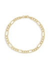 Saks Fifth Avenue Men's 14k Yellow Gold Concave Figaro Link Bracelet/4.75mm