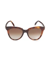 Alexander Mcqueen Mcqueen Women's 53mm Oval Sunglasses In Havana