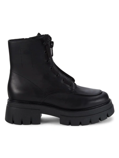 Ash Lynne Leather Boot In Black