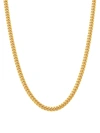 Saks Fifth Avenue Made In Italy Men's Basic 18k Goldplated Sterling Silver Curb Chain Necklace/24" In Silver