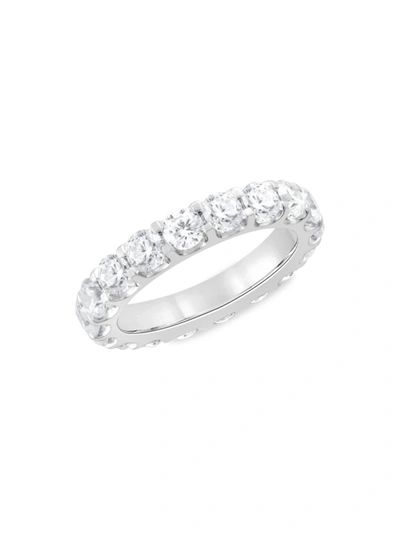 Badgley Mischka Women's 14k White Gold & 3 Tcw Lab Grown Diamond Eternity Ring