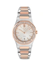 GV2 WOMEN'S PALMANOVA TWO TONE STAINLESS STEEL & DIAMOND BRACELET WATCH