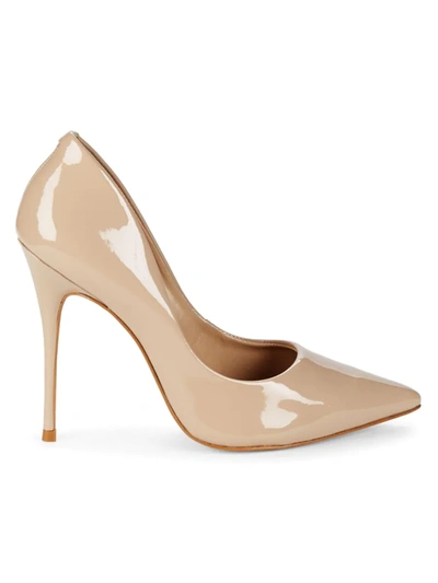 Saks Fifth Avenue Women's Pointy Toe Stiletto Pumps In Nude Patent ...