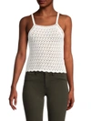 French Connection Nora Crochet Cotton Tank Top - 100% Exclusive In Summer White