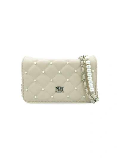 Badgley Mischka Women's Faux-leather Quilted Crossbody Bag In Off White