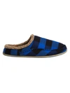 Deer Stags Nordic Plus Memory Foam Slipper In Blue Black
