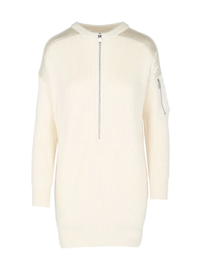 Maje Women's Ribbed Oversized Dress In Neutrals