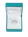 Effy Women's 14k Two-tone Gold & Diamond Link Ring/size 7 In Two Tone Gold