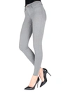 Memoi Women's Ponte Cotton-blend Leggings In Medium Grey