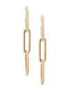 Saks Fifth Avenue Women's 14k Yellow Gold Diamond Link Drop Earrings In Yellow Gold