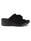 Bzees Smile Wedge Slide Sandal In Black