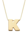 Saks Fifth Avenue Women's Initial 14k Yellow Gold Necklace In Letter K