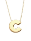 Saks Fifth Avenue Women's Initial 14k Yellow Gold Necklace In Letter C