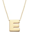 Saks Fifth Avenue Women's Initial 14k Yellow Gold Necklace In Letter E