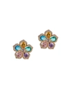 EYE CANDY LA WOMEN'S LUXE CRYSTAL DAISY STUD EARRINGS