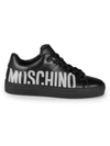 MOSCHINO WOMEN'S LOGO LEATHER SNEAKERS