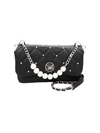 Badgley Mischka Women's Quilted Faux Leather & Faux Pearl Shoulder Bag In Black