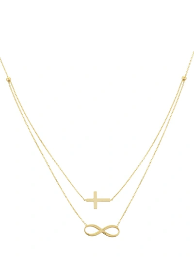 Saks Fifth Avenue Women's 14k Yellow Gold Infinitely Faithful Pendant Necklace