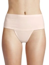 Ava & Aiden Women's No Show Wide High Waist Thong In Pale Blush