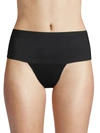 Ava & Aiden Women's No Show Wide High Waist Thong In Black