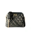Badgley Mischka Women's Faux-leather Quilted Dome Crossbody Bag In Black