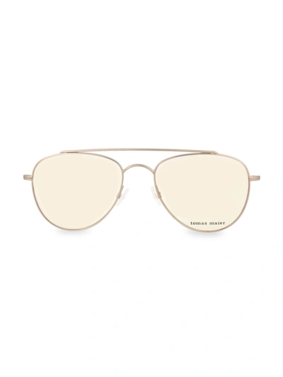 Tomas Maier Women's 54mm Aviator Optical Glasses In Beige