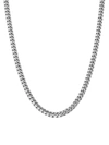 SAKS FIFTH AVENUE MADE IN ITALY MEN'S BASIC STERLING SILVER CURB NECKLACE/22"