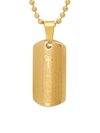 Anthony Jacobs Men's 18k Goldplated Stainless Steel Lord's Prayer Pendant Necklace In Neutral