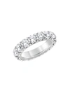 Badgley Mischka Women's 14k White Gold & 5 Tcw Lab-grown Diamond Eternity Ring/size 6 In White Gold
