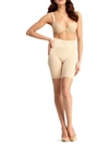 Memoi Plus Size Seamless Slimming Flexible Thigh Shaper In Nude