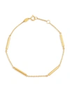Saks Fifth Avenue Women's 14k Yellow Gold Tin Cup Bar Cable Chain Bracelet In Yellow Gold